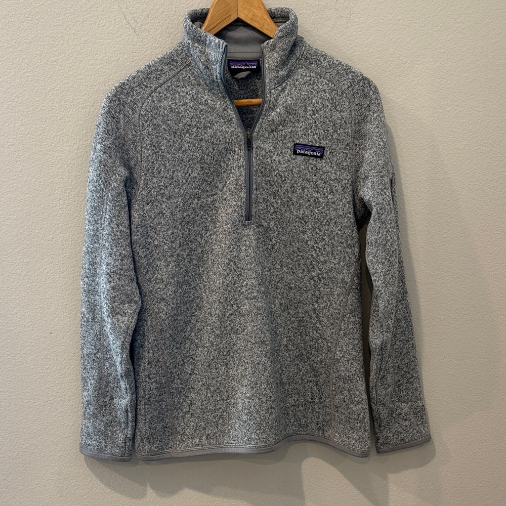 Patagonia Gray Women’s Better Sweater Fleece Size Medium‎ 1/4 Zip Jacket